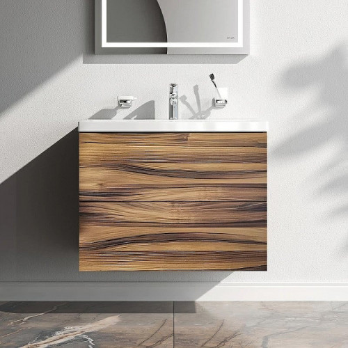 Тумба под раковину AM.PM Gem 75 M90FHX0752HF подвесная Орех МДФ / ЛДСП