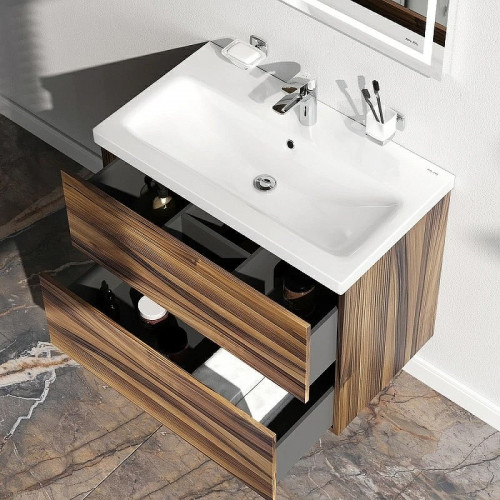 Тумба под раковину AM.PM Gem 75 M90FHX0752HF подвесная Орех МДФ / ЛДСП