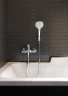Душевой гарнитур Hansgrohe Croma Select E 26424400 Хром Белый пластик на стену