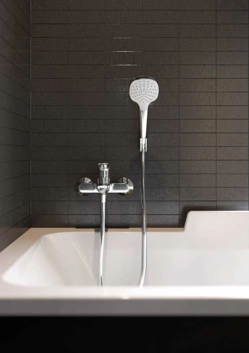 Душевой гарнитур Hansgrohe Croma Select E 26424400 Хром Белый пластик на стену