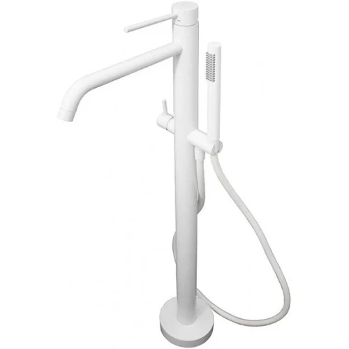 Смеситель для ванны Paffoni Light LIG032BO Белый матовый на пол