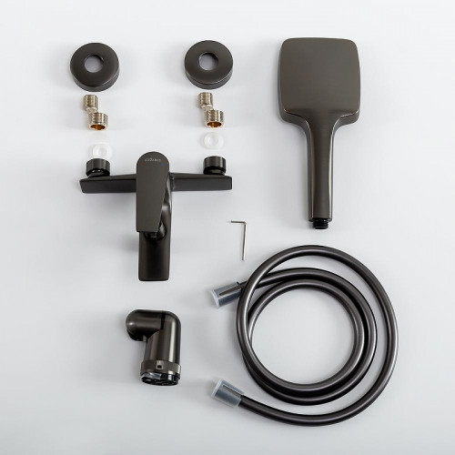 Смеситель для ванны Cezares Liner LINER-VD-GM цвет Оружейная сталь