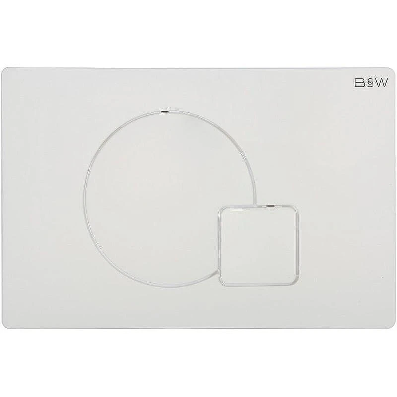 Клавиша смыва Black&White Universe WPI-09521 09521 Glossy Ivory