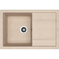 Кухонная мойка Florentina Липси-760 20.160.D0760.107 Песочная искусственный камень (литьевой мрамор) встраиваемый