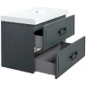 Тумба под раковину La Fenice Cubo 90 FNC-01-CUB-G-90-2 подвесная Серая матовая МДФ / ЛДСП