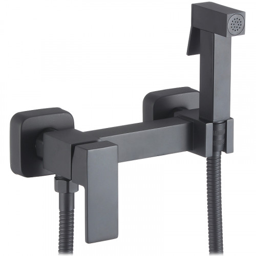 Гигиенический душ со смесителем D-Lin D180201-A Черный матовый