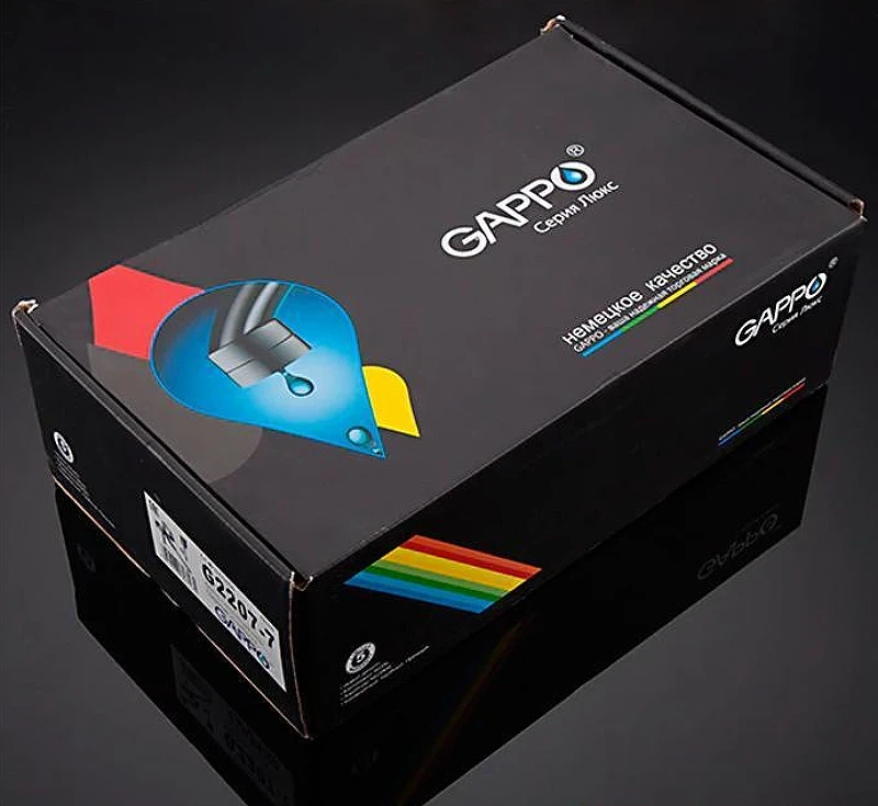Смеситель для ванны Gappo G07 G2207-7 универсальный Белый Хром латунь на стену