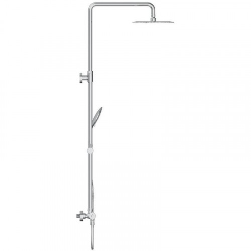 Душевая система Cersanit Brasko 64526 с термостатом Хром нержавеющая сталь на стену