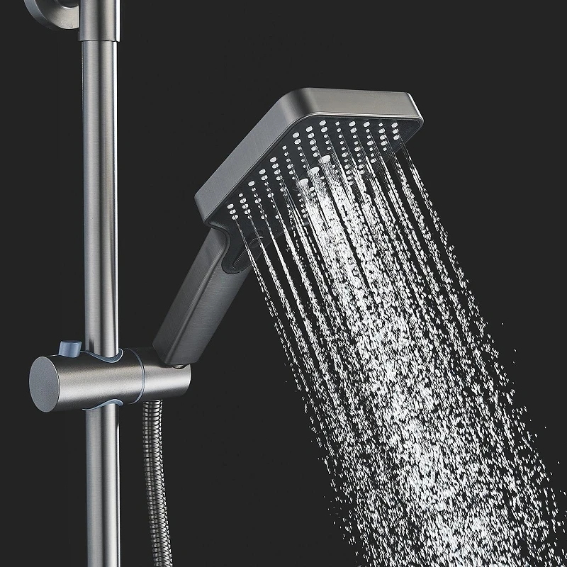 Душевая система Shevanik S6136T цвет Оружейная сталь