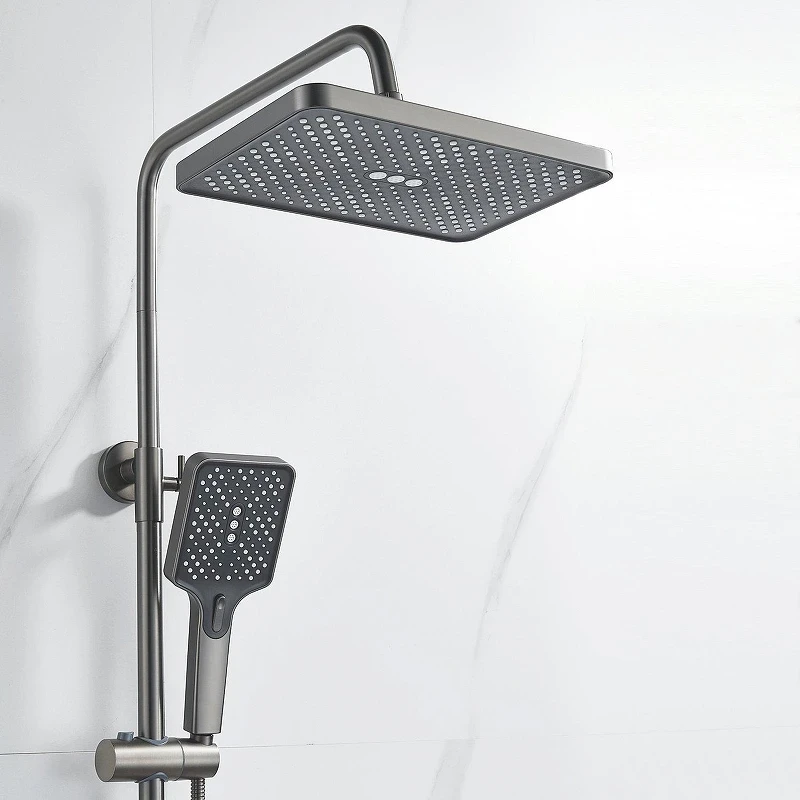 Душевая система Shevanik S6136T цвет Оружейная сталь