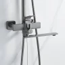 Душевая система Shevanik S6136T цвет Оружейная сталь