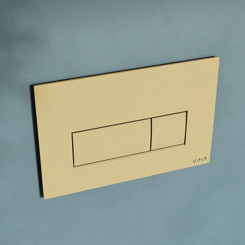 Клавиша смыва Vitra Root Square 740-2325 Золото матовое