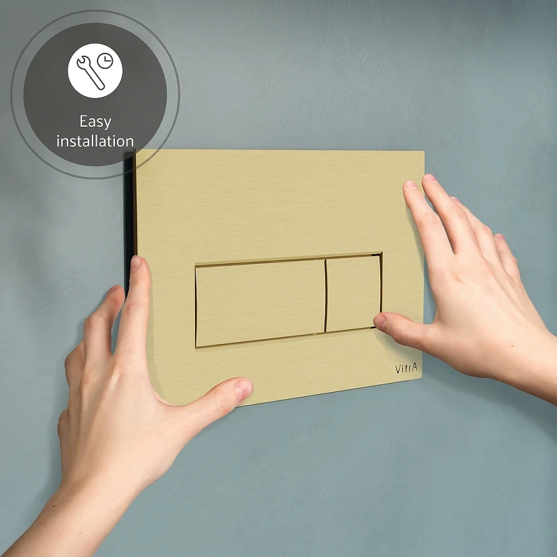 Клавиша смыва Vitra Root Square 740-2325 Золото матовое