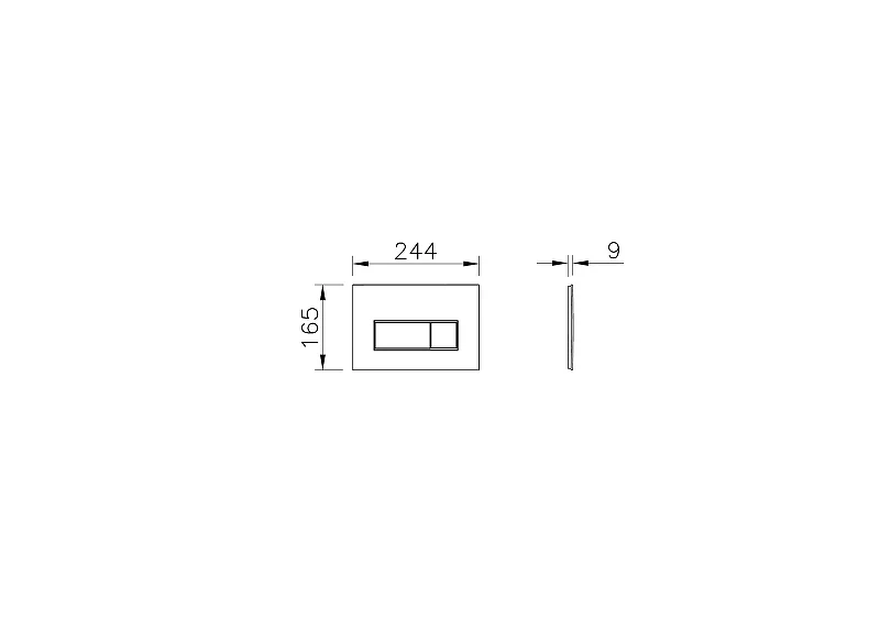 Клавиша смыва Vitra Root Square 740-2325 Золото матовое