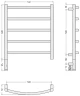 Электрический полотенцесушитель Сунержа Галант 3.1 60x50 020-6000-6050 цвет Шампань