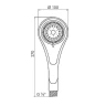 Ручной душ Melodia della vita Prime MKP20557P Хром