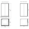 Душевой уголок Radomir Дрим 110x100 R 1-03-6-2-0-1231 профиль Черный стекло матовое