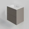 Тумба под раковину La Fenice Terra Twin 60 FNC-01-TER-C-60-2 подвесная Бежевая матовая