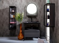 Тумба Boheme Armadi Art Loft 80 894-080-A подвесная Антрацит МДФ / ЛДСП