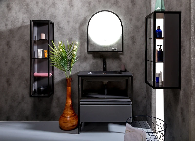 Тумба Boheme Armadi Art Loft 80 894-080-A подвесная Антрацит МДФ / ЛДСП