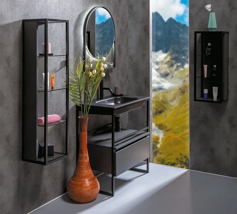 Тумба Boheme Armadi Art Loft 80 894-080-A подвесная Антрацит МДФ / ЛДСП
