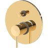 Смеситель для душа Paffoni Light LIG015HG Золото медовое латунь встраиваемый