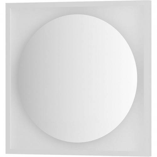 Зеркало Defesto Eclipce 60х60 DF 2226 с подсветкой 12W-4500К/в багетной раме/Без выключателя/Нейтральный белый свет/Белая рама