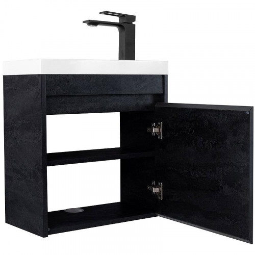 Тумба под раковину Art&amp;Max Family M 40 Family-M-400-1D-SO-HC подвесная Угольный камень