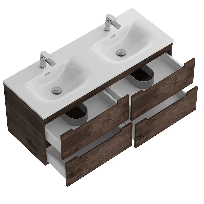 Тумба под раковину BelBagno Etna 120 ETNA-1200-4C-SO-2-RW подвесная Rovere Moro МДФ / ЛДСП