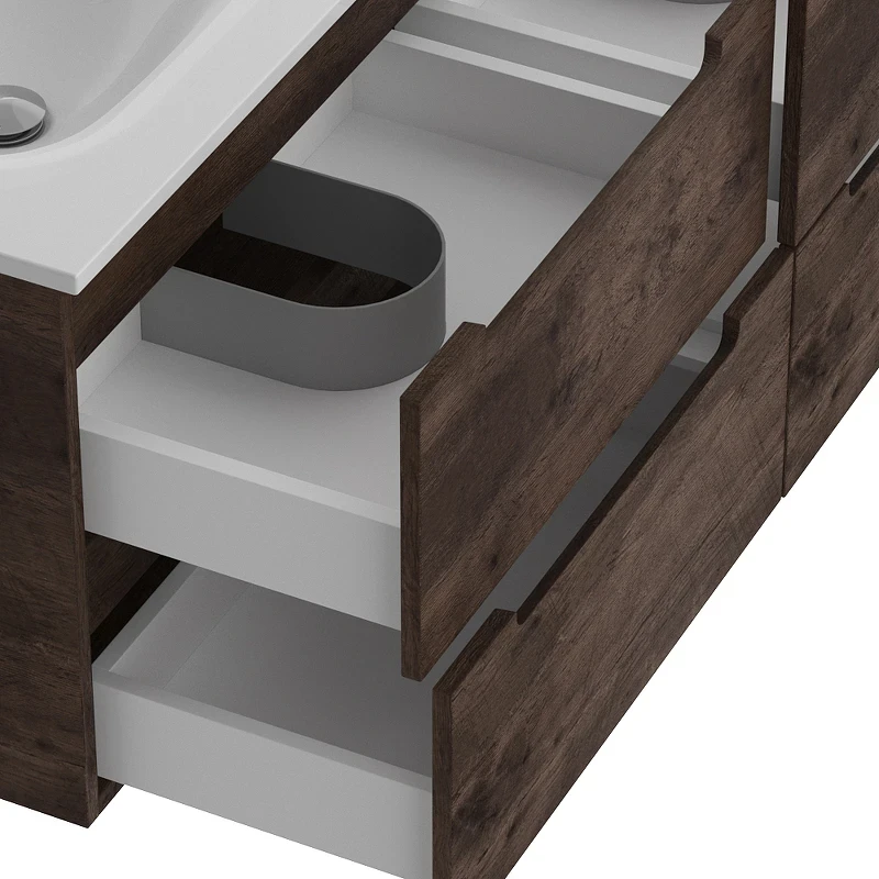 Тумба под раковину BelBagno Etna 120 ETNA-1200-4C-SO-2-RW подвесная Rovere Moro МДФ / ЛДСП
