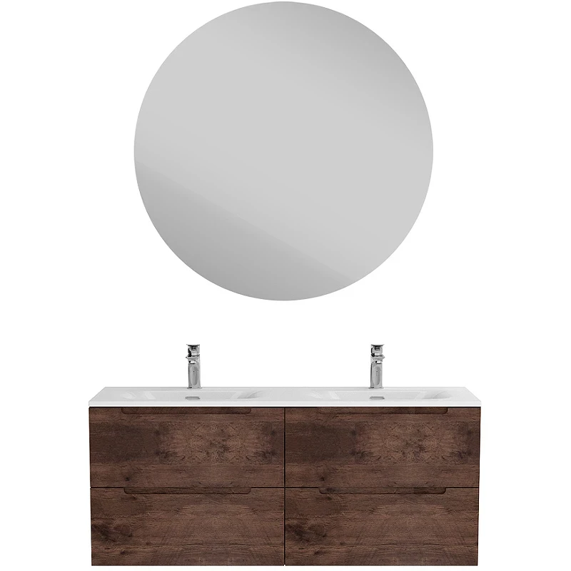 Тумба под раковину BelBagno Etna 120 ETNA-1200-4C-SO-2-RW подвесная Rovere Moro МДФ / ЛДСП