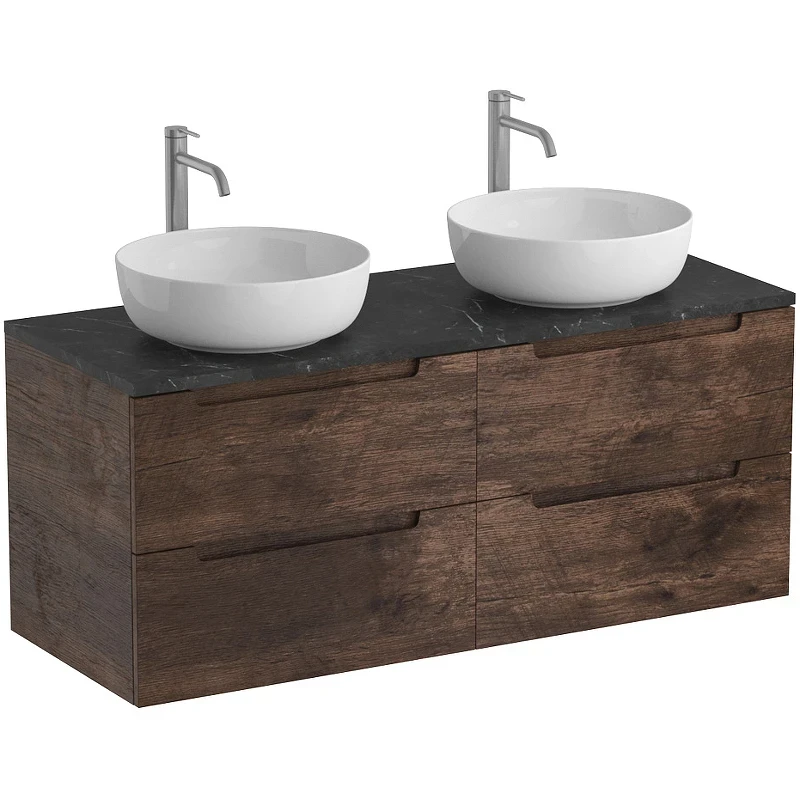 Тумба под раковину BelBagno Etna 120 ETNA-1200-4C-SO-2-RW подвесная Rovere Moro МДФ / ЛДСП