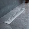 Душевой лоток AM.PM PrimeFlow 50 W02SC-P11-050-01SB с решеткой Хром матовый Cut Gradient