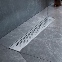 Душевой лоток AM.PM PrimeFlow 50 W02SC-P11-050-01SB с решеткой Хром матовый Cut Gradient