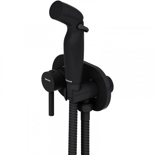 Гигиенический душ со смесителем Damixa Option 212000300 Черный матовый латунь на стену