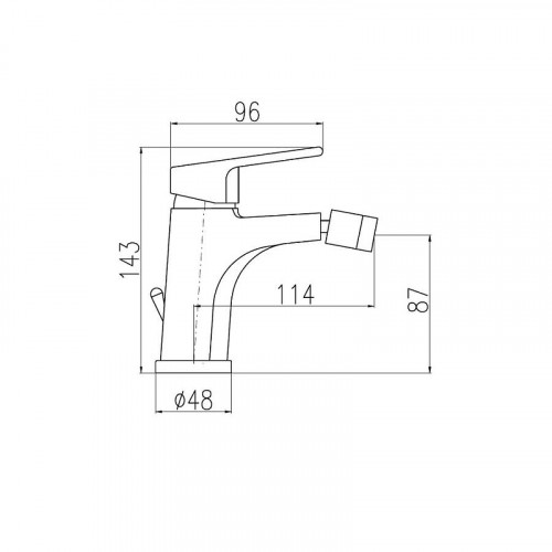 Смеситель для биде Rav Slezak Colorado CO145.5KZ цвет Золото