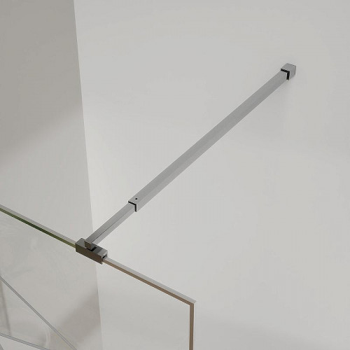 Душевая перегородка Azario Walk-in 100 AZ-271-100-MGR-CGP профиль Графит матовый стекло прозрачное с графическим принтом