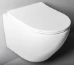 Комплект унитаза WellWant Aura WWU01122W с инсталляцией Tece Now 9400414 с сиденьем Микролифт и Черной матовой клавишей смыва