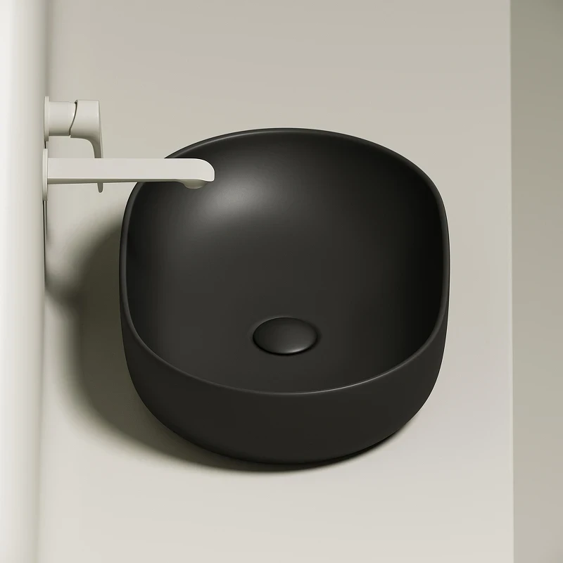 Раковина-чаша Ceramicanova Element 60 CN6047MB Черная матовая фарфор накладная