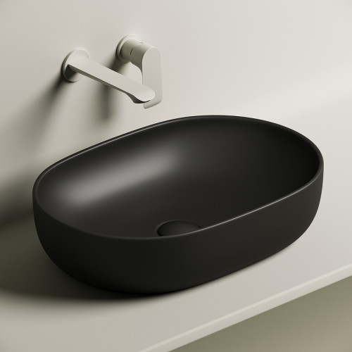 Раковина-чаша Ceramicanova Element 60 CN6047MB Черная матовая фарфор накладная