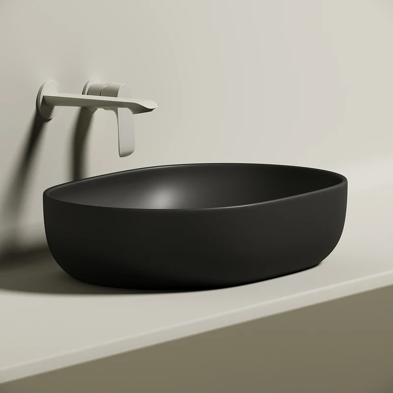Раковина-чаша Ceramicanova Element 60 CN6047MB Черная матовая фарфор накладная