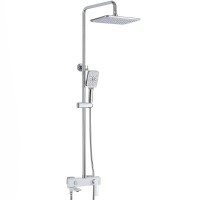 Душевая система Rose R27F R2736F Белая Хром
