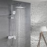 Душевая система Rose R27F R2736F Белая Хром