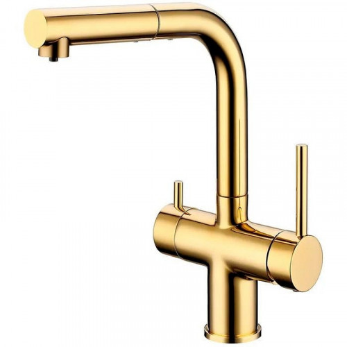 Смеситель для кухни Grocenberg GB4097GO Золото