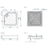 Акриловый поддон для душа Melodia della vita Square 80x80 MTYSQ8080 Белый