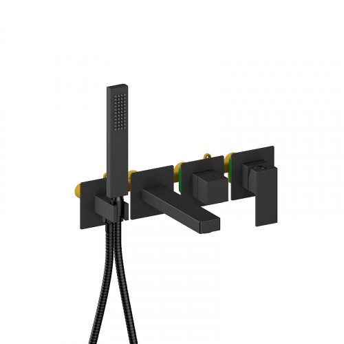 Смеситель для ванны Aquatek Либра AQ1644MB цвет Черный матовый