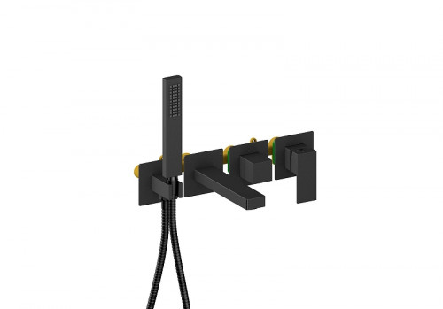 Смеситель для ванны Aquatek Либра AQ1644MB цвет Черный матовый