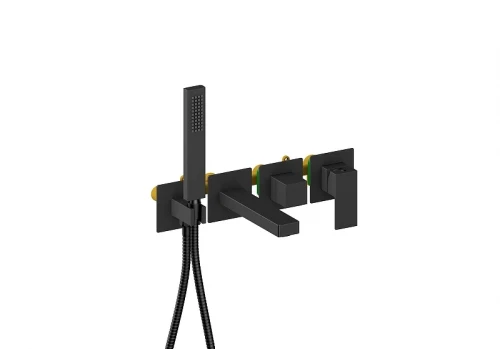 Смеситель для ванны Aquatek Либра AQ1644MB цвет Черный матовый