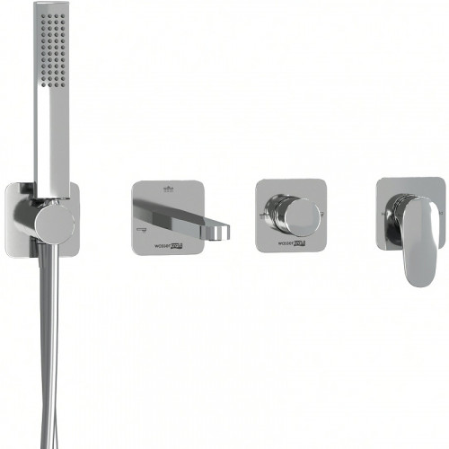 Смеситель для ванны WasserKRAFT Weida A3151.268.270.271.087.103 Хром латунь встраиваемый