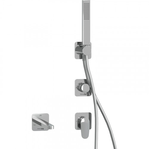 Смеситель для ванны WasserKRAFT Weida A3151.268.270.271.087.103 Хром латунь встраиваемый